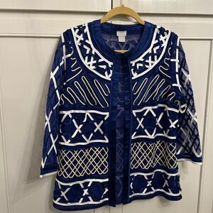 Chico’s Travelers blue jacket